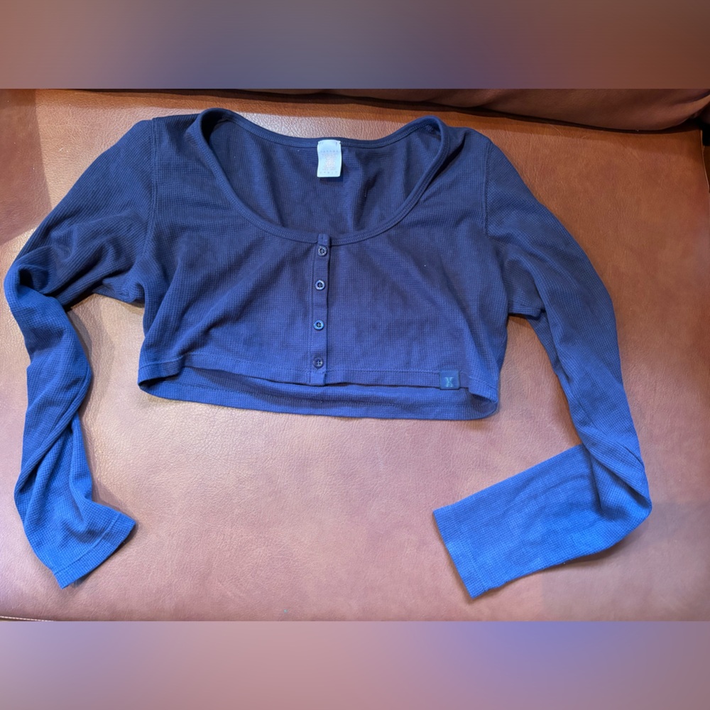 Blue Savage X Thermal Crop Top